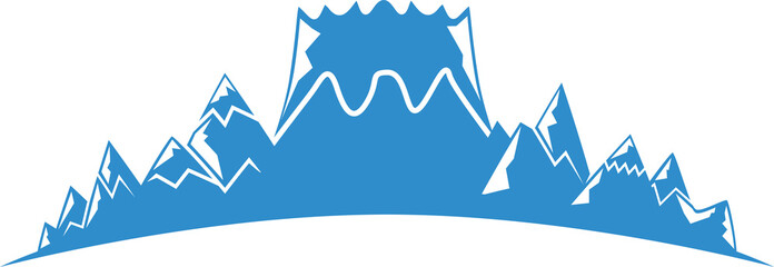 Silhouette Mountain Range