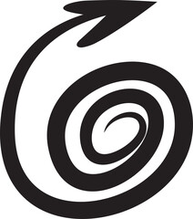 Swirl Arrow Symbol
