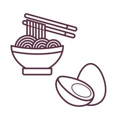 Chinese Lunar New Year simple cartoon decoration line art design outline vector