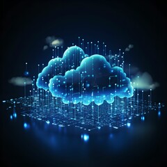 Cloud based software light background	