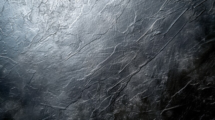 A rugged black metallic wall background with scratches and textures - obrazy, fototapety, plakaty