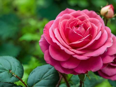 Beautiful rose in nature.ai generated