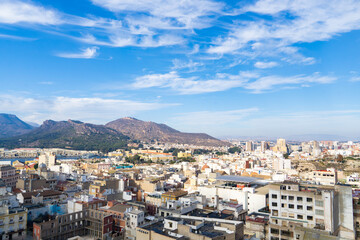 Fototapeta na wymiar Panorama of the spanish City Cartagena