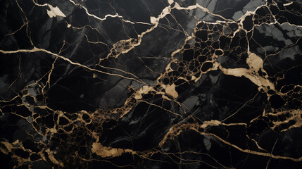 Beautiful marble texture with golden splashes