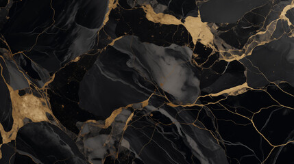 Beautiful marble texture with golden splashes