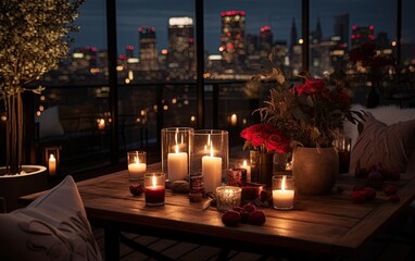 Intimate Valentine Rooftop Dinner