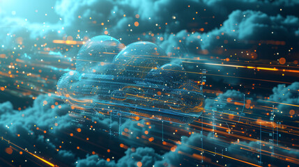 Cloud computing - obrazy, fototapety, plakaty
