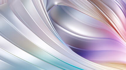 Fototapeta premium Abstract minimalistic background. Waves illuminated by neon light. Minimalism