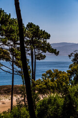 Paisaje en las Islas Cies.