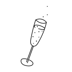 papillon doodle mignon noir