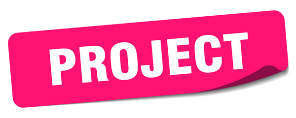 project sticker. project label