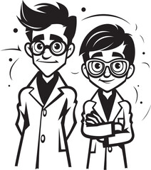 Healing Unity Doctor Patient Connection in Black Iconic Design Compassionate Expressions Doctors Empathy Towards Patients in Black Vector Logo