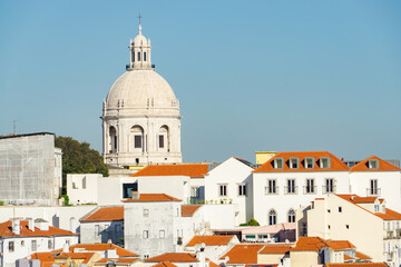 Panorama view over Lisbon in Portugal
