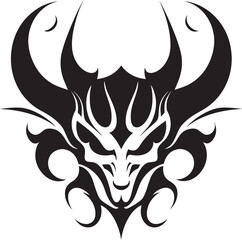 Stygian Silhouette Minimalist Mark of Power Inkborne Enigma Bold Black Logo Revelation