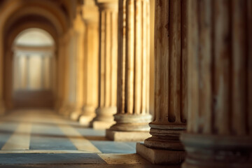Fototapeta premium Classical columns and arches.