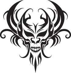 Ink Kissed Enigma Black Logo, Secrets Unfurled Blackened Icon Vector Sigil of Mystery