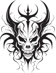 Maleficent Mark Black Devilhead Logo Stygian Symbolism Devilhead Tattoo Icon