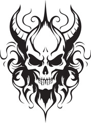 Midnight Majesty Devilhead Tattoo Symbol Malevolent Mark Evil Devilhead Design