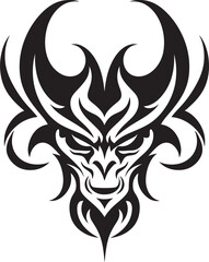Ebon Enigma Black Devilhead Logo Sinister Shadow Devilhead Tattoo Symbol