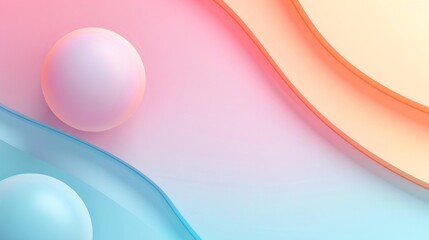 Abstract background with circles. Pastel wallpaper.