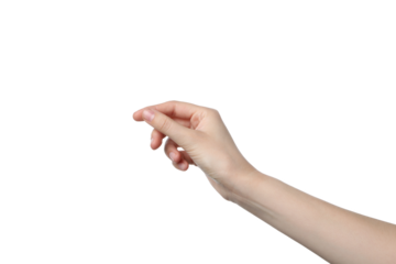 PNG,female hand, isolated on white background