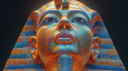 Pharaon portrait concept - obrazy, fototapety, plakaty