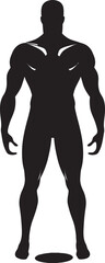 Obsidian Defender Full Body Superhero Vector Symbol Nightfall Crusader Black Hero Silhouette Emblem