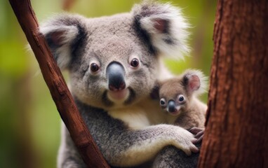 Koala Endearing Tree Hug