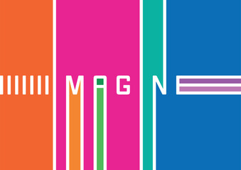 multicolored imagine concept. the word imagine