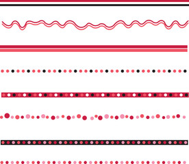 Collection of vector dividers