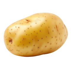 Young potato isolated on transparent background