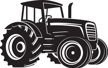 Farm Forge Contemporary Tractor Emblem Agrarian Apex Black Tractor Vector Logo Design Icon