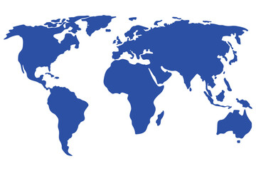 Fototapeta na wymiar Basic earth map continents