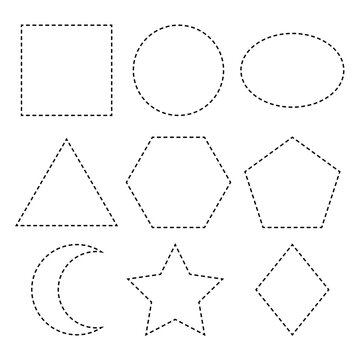 Dotted lines shapes