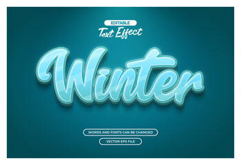 Winter text effect