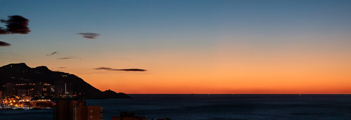 Amanecer en Benidorm Enero 2018