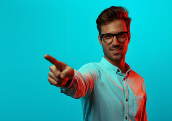 Fototapeta premium man pointing at you