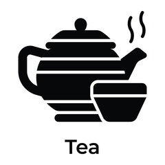 Beautifully designed icon of chinese cultural teapot, trendy editable vector