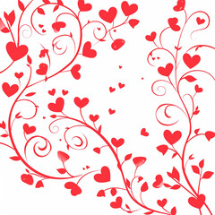 Celebrate Valentine's joy with passion's embrace, painted in hues of pink and red&mdash;a symphony of love.