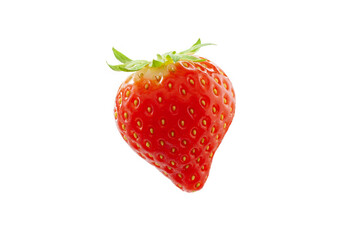 Erdbeere auf weißem Hintergrund