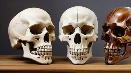 Naklejka premium skull human anatomy