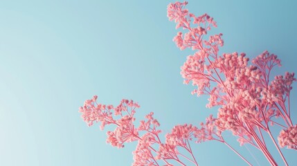 Branch on blue background