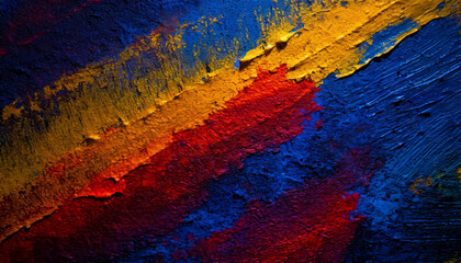 Abstract colorful brushstrokes as background, creative artwork for graphic design, watercolor texture with copy space.