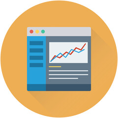 Web Analytics Vector Icon 