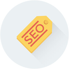 Seo Keyword Vector Icon