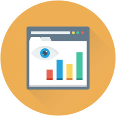 Web Analytics Vector Icon 