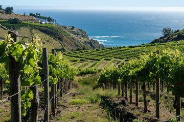 Fototapeta na wymiar Vineyards in the wine region
