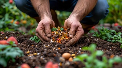 Spoiled vegetables are used as fertilizer