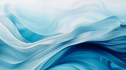 Abstract Aquatic Dance: Deep Blue and Crisp White Strokes Mimicking Ocean Waves, Perfect for Background with Ample Copy Space for Text