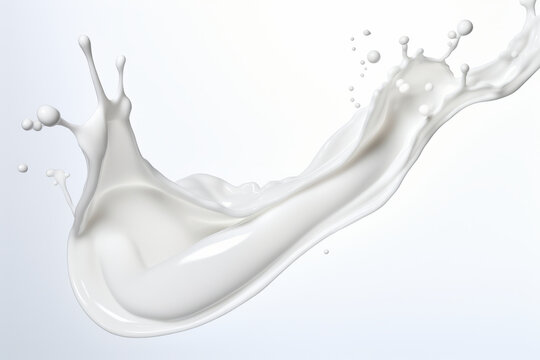 Milk splash is shown in this image, with bubbles coming out of it.